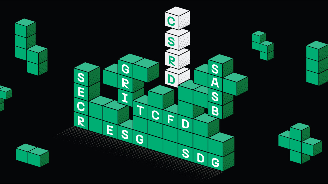 Tetris-style illustration showing reporting regulation