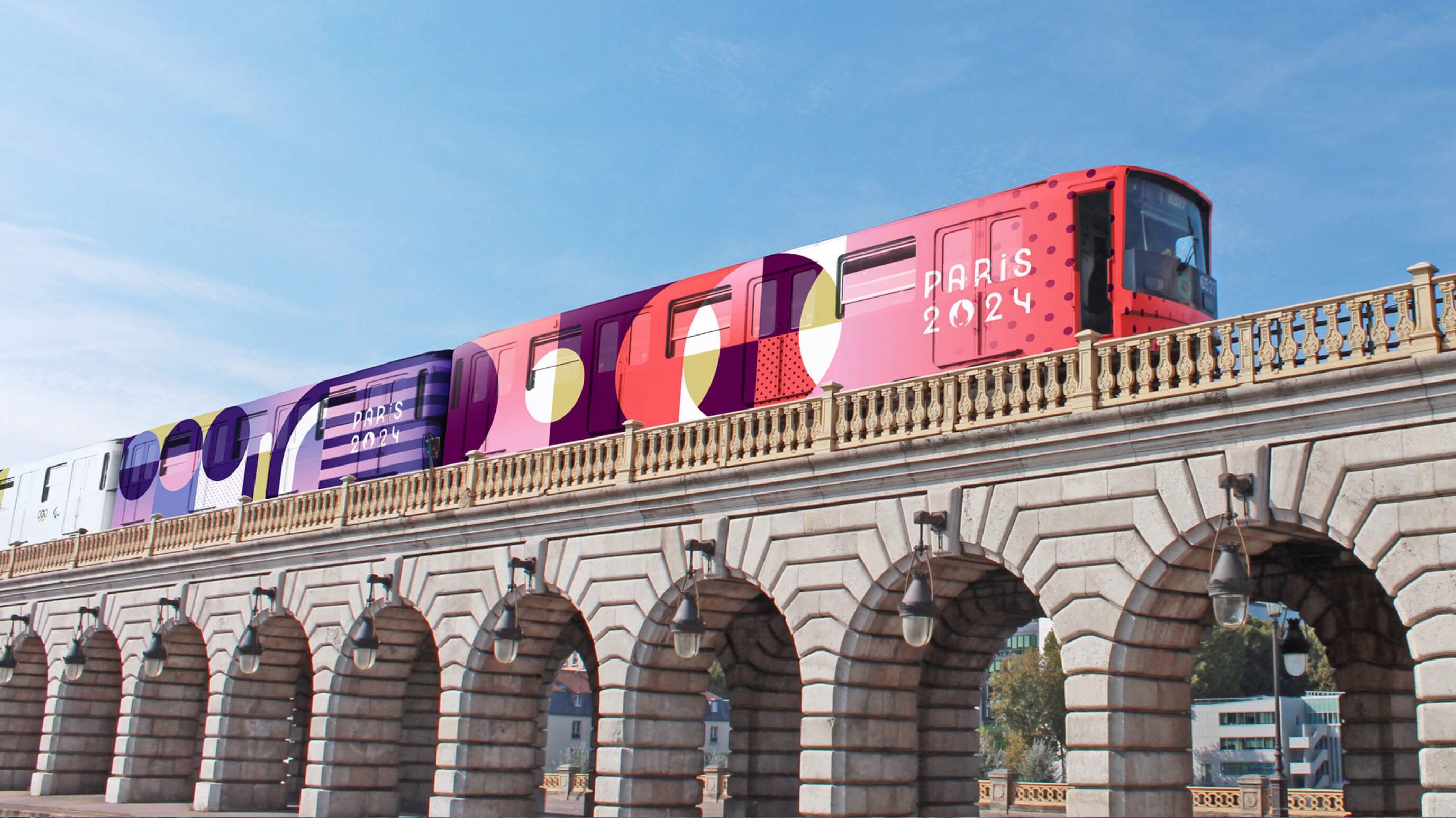 Paris 2024 branded train